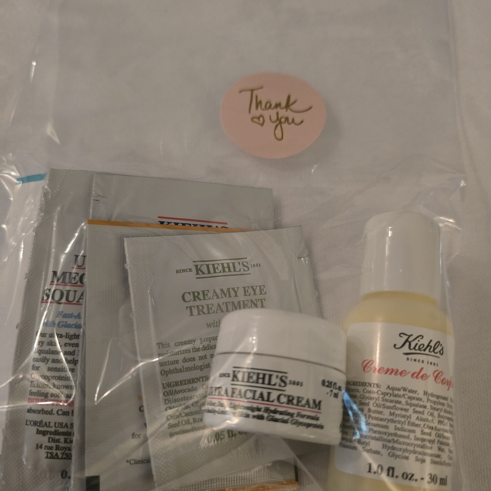 Kiehl’s Deluxe Skincare Sample & Travel Size Set – Creme de Corps, Ultra Facial
